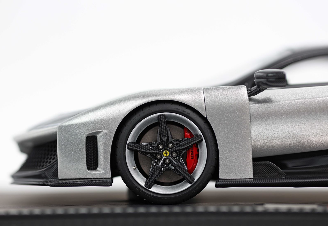 PREORDER BBR 1:18 Ferrari F80 (Glossy Aluminium - Bicolore Wheels)