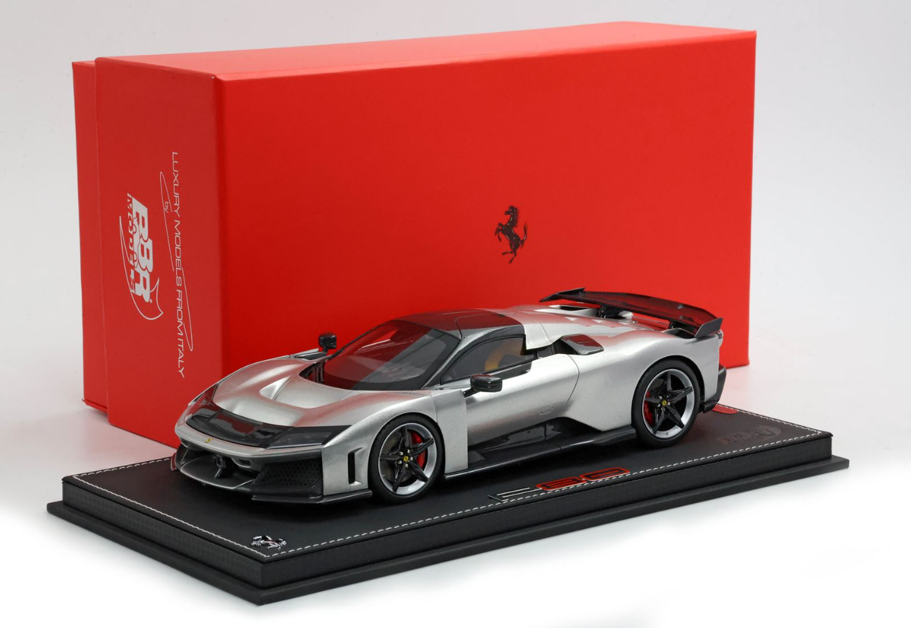 PREORDER BBR 1:18 Ferrari F80 (Glossy Aluminium - Bicolore Wheels)