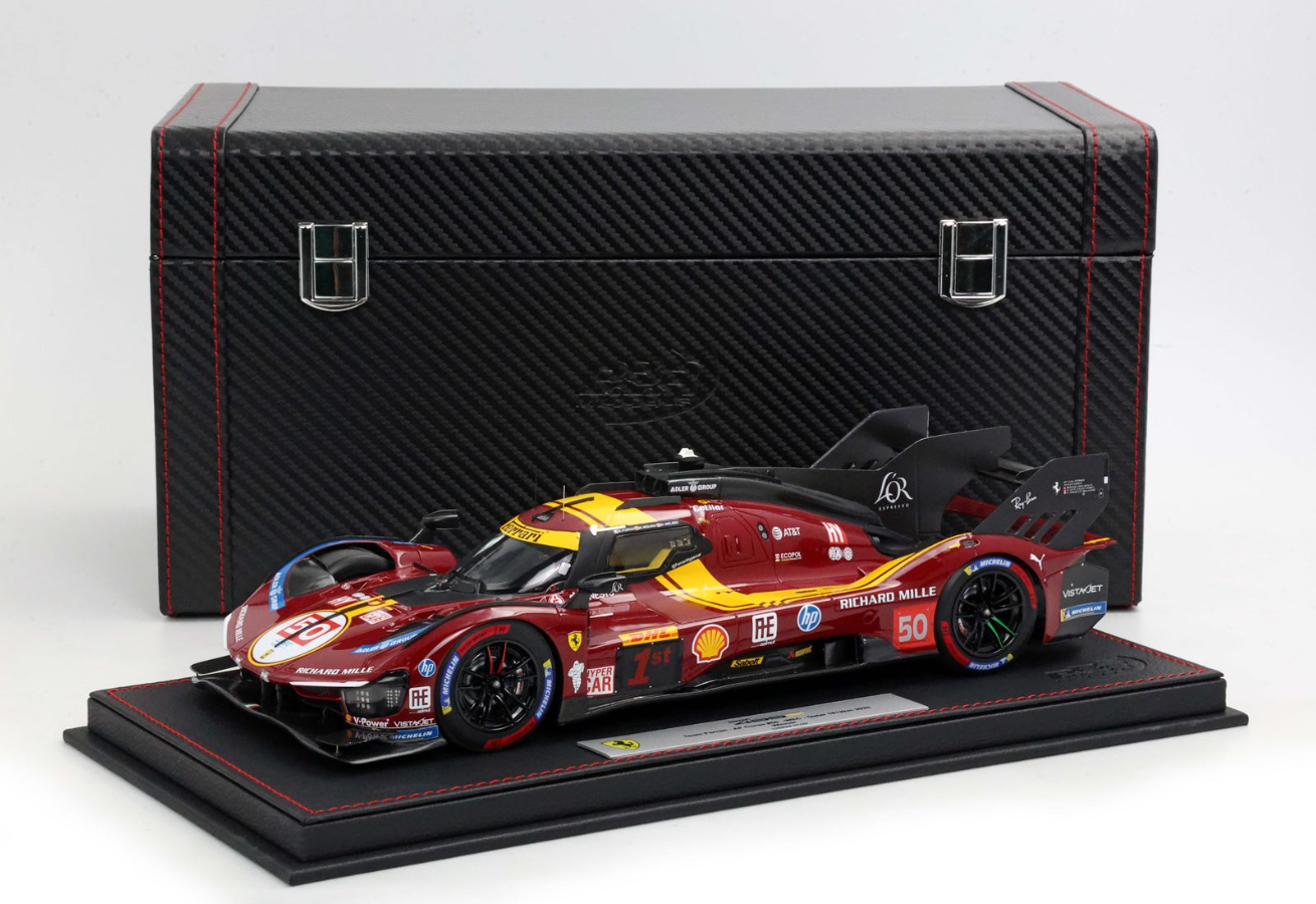 PREORDER BBR 1:18 Ferrari 499P N.50 Winner Qatar 1812km 2025 (Fuoco Nielsen Molina Special Pack)