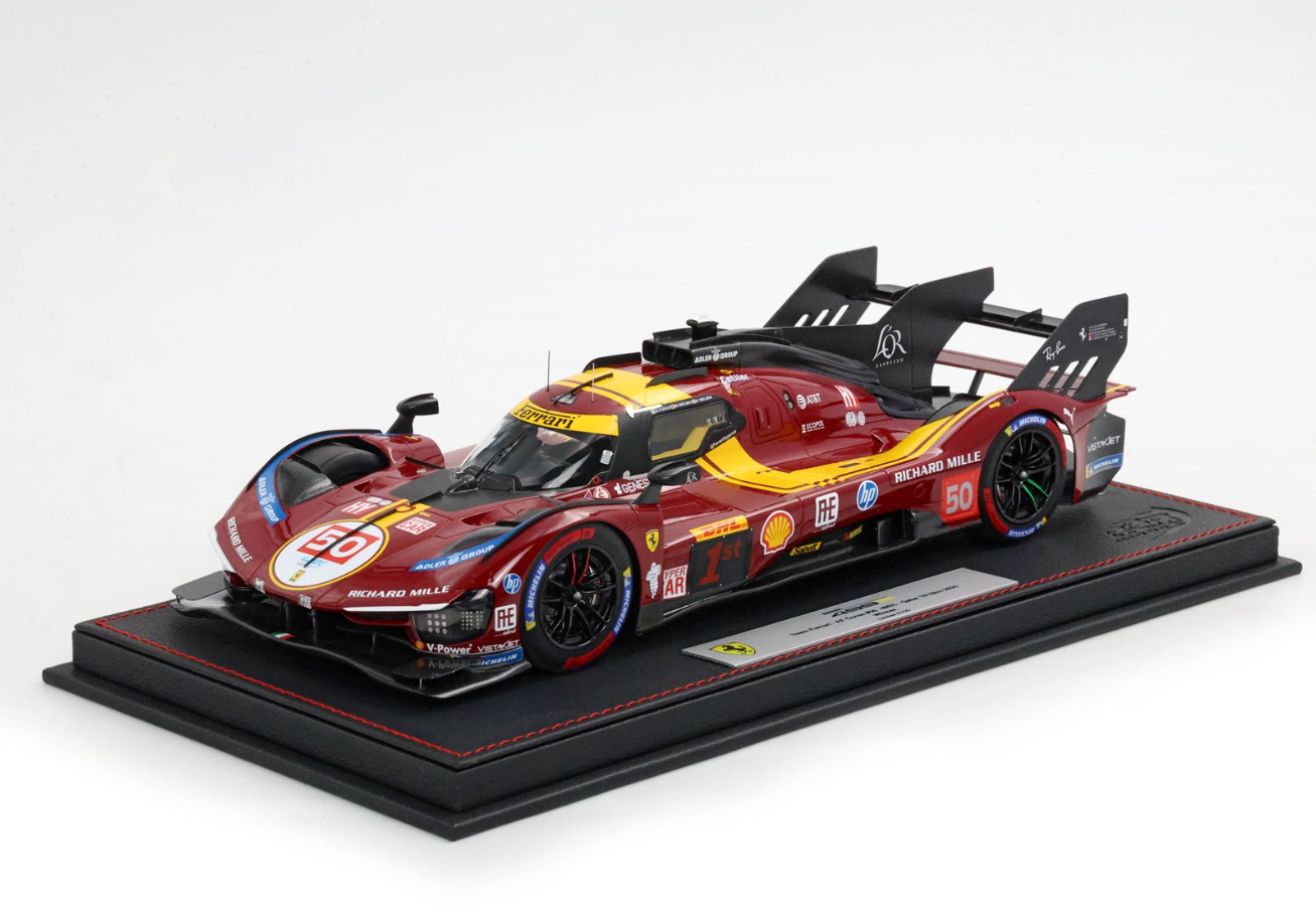 PREORDER BBR 1:18 Ferrari 499P N.50 Winner Qatar 1812km 2025 (Fuoco Nielsen Molina Special Pack)