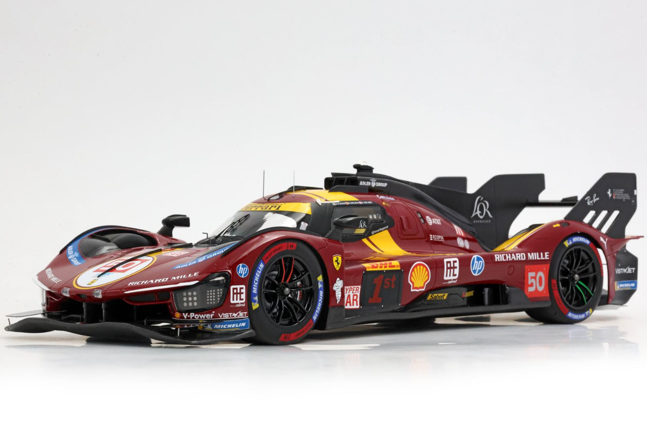 PREORDER BBR 1:18 Ferrari 499P N.50 Winner Qatar 1812km 2025 (Fuoco Nielsen Molina Special Pack)