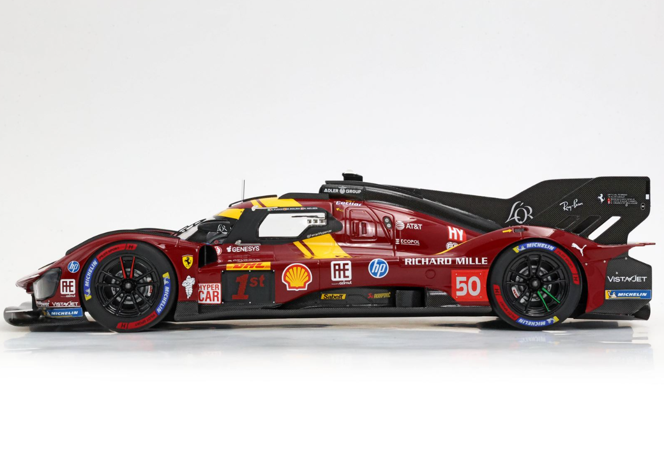 PREORDER BBR 1:18 Ferrari 499P N.50 Winner Qatar 1812km 2025 (Fuoco Nielsen Molina Special Pack)