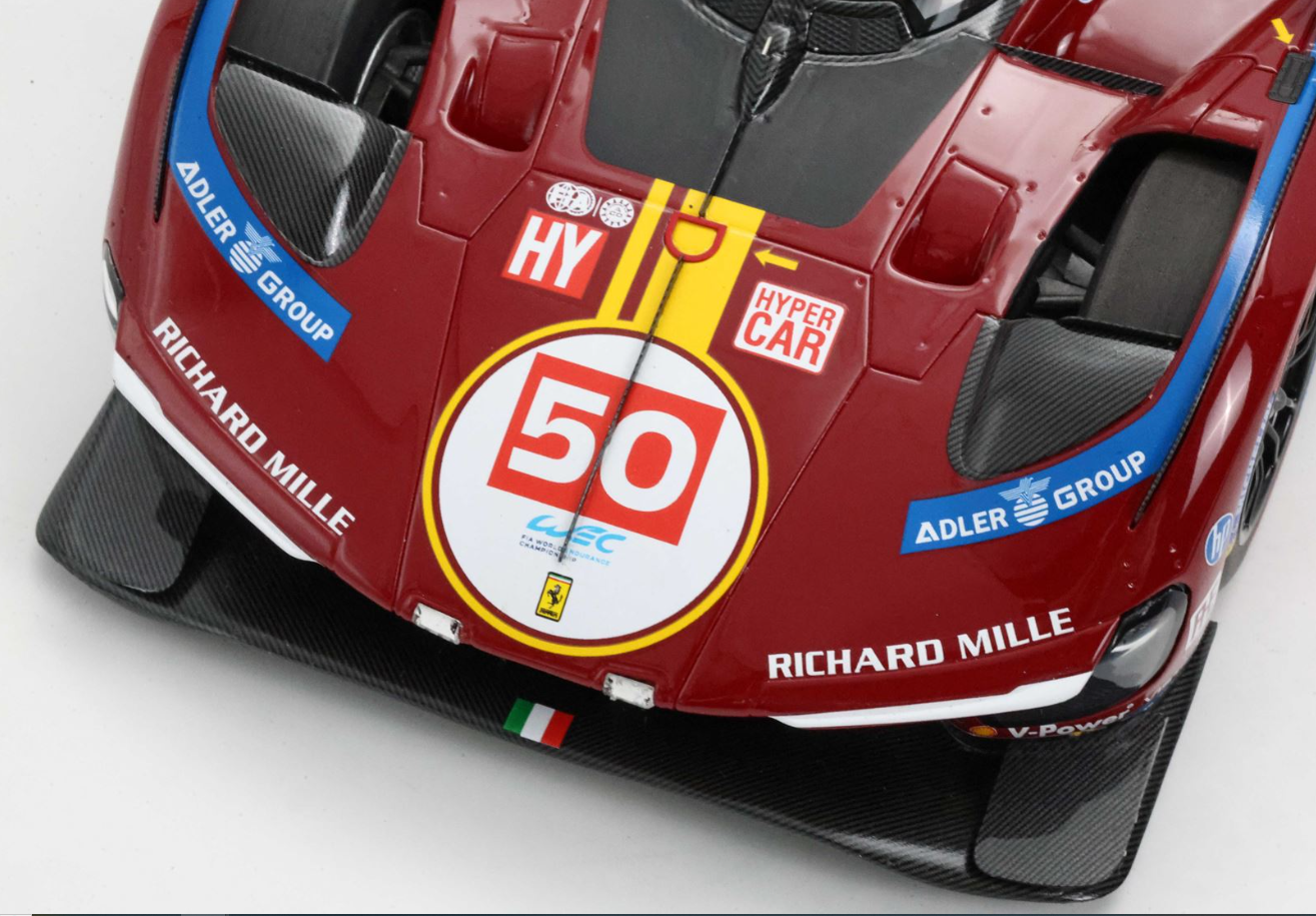 PREORDER BBR 1:18 Ferrari 499P N.50 Winner Qatar 1812km 2025 (Fuoco Nielsen Molina Special Pack)