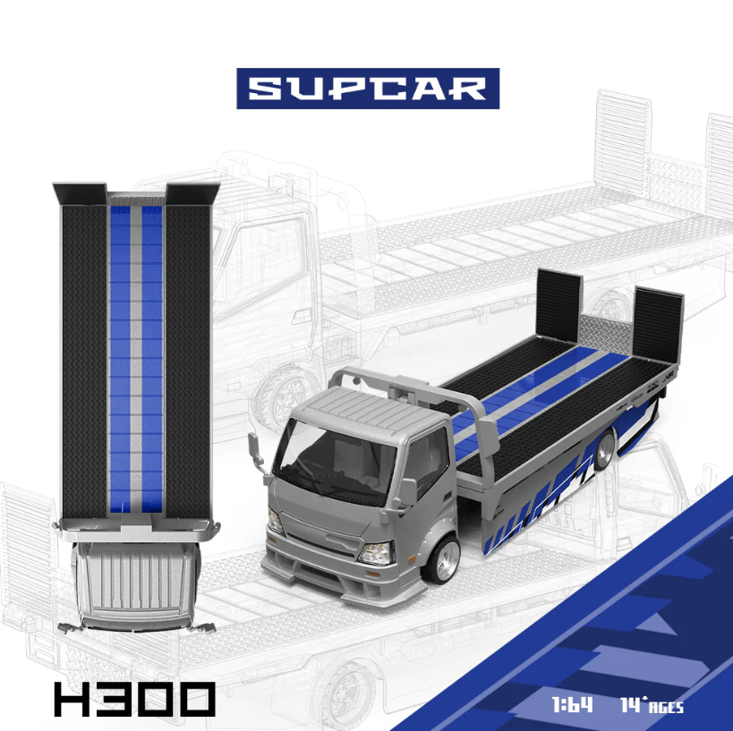 SUPCAR 1:64 Hino H300 (Silver/Blue)