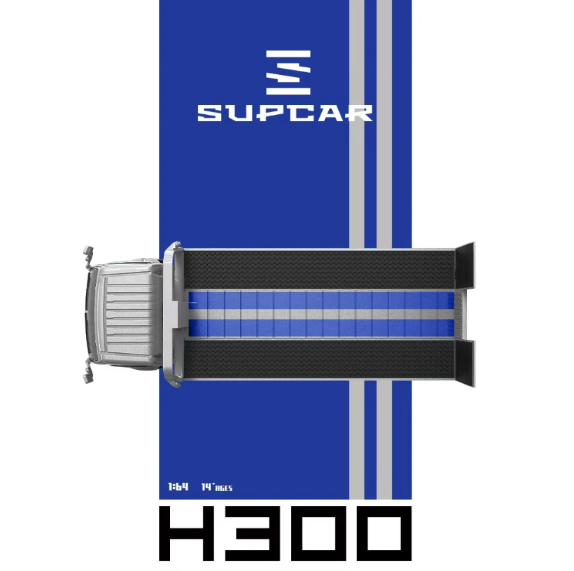 SUPCAR 1:64 Hino H300 (Silver/Blue)