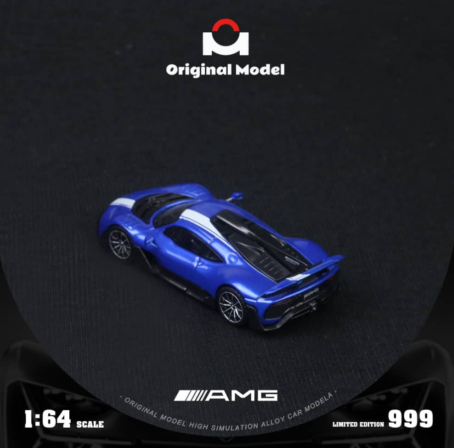 Original Model 1:64 Mercedes-Benz AMG One (Metallic Blue)