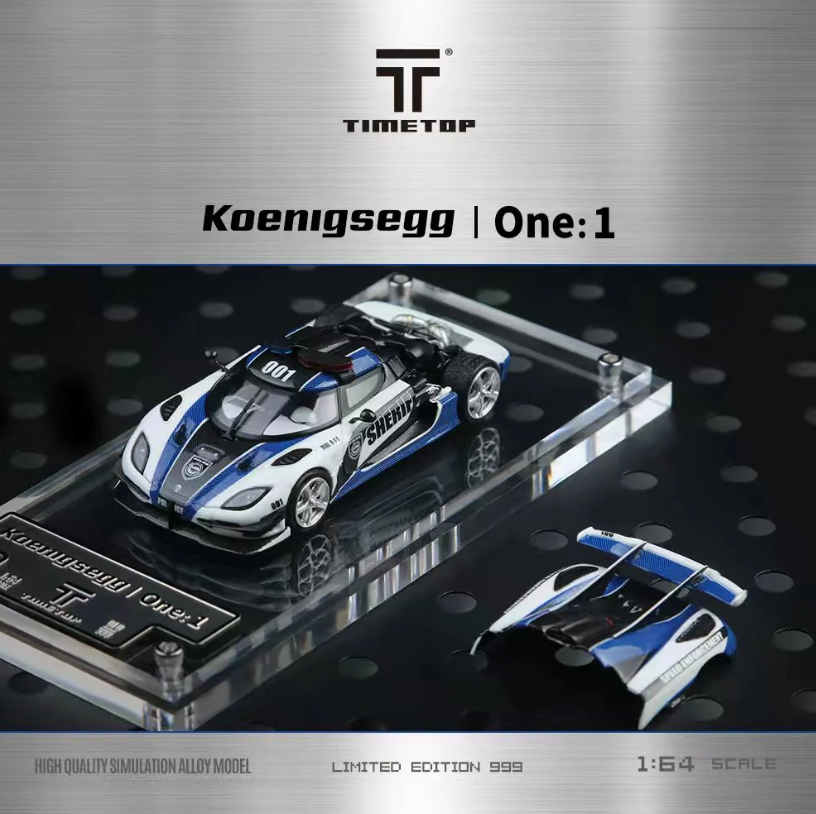 Time Top 1:64 Koenigsegg One:1 (POLICE)