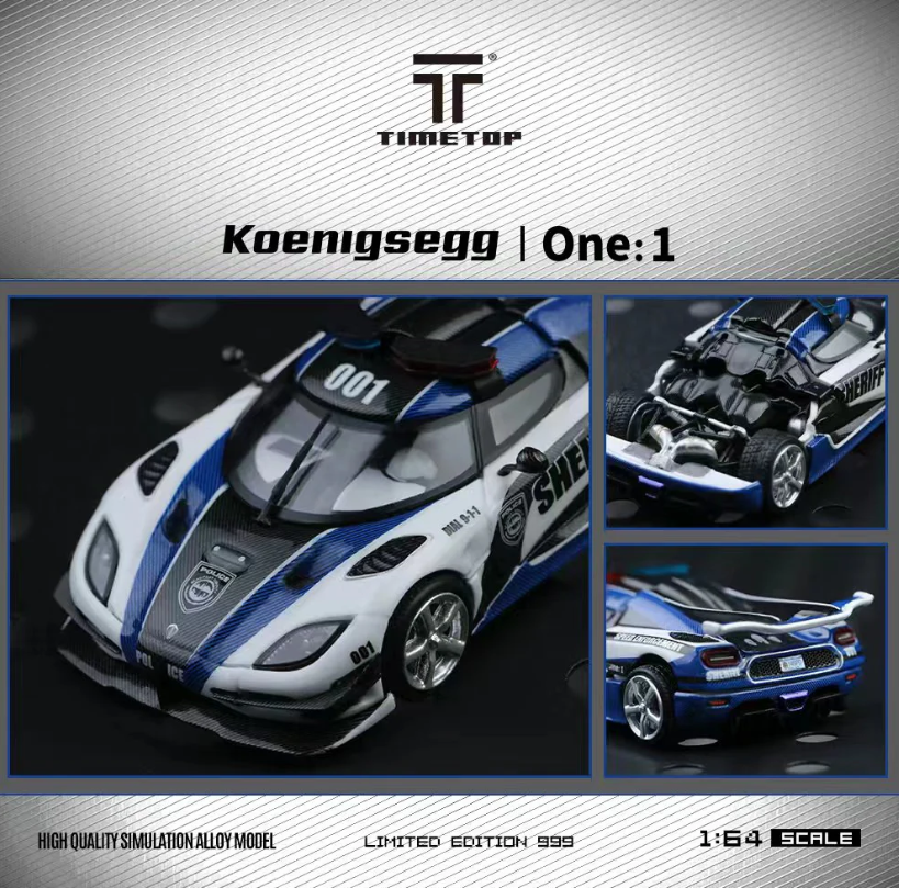 Time Top 1:64 Koenigsegg One:1 (POLICE)