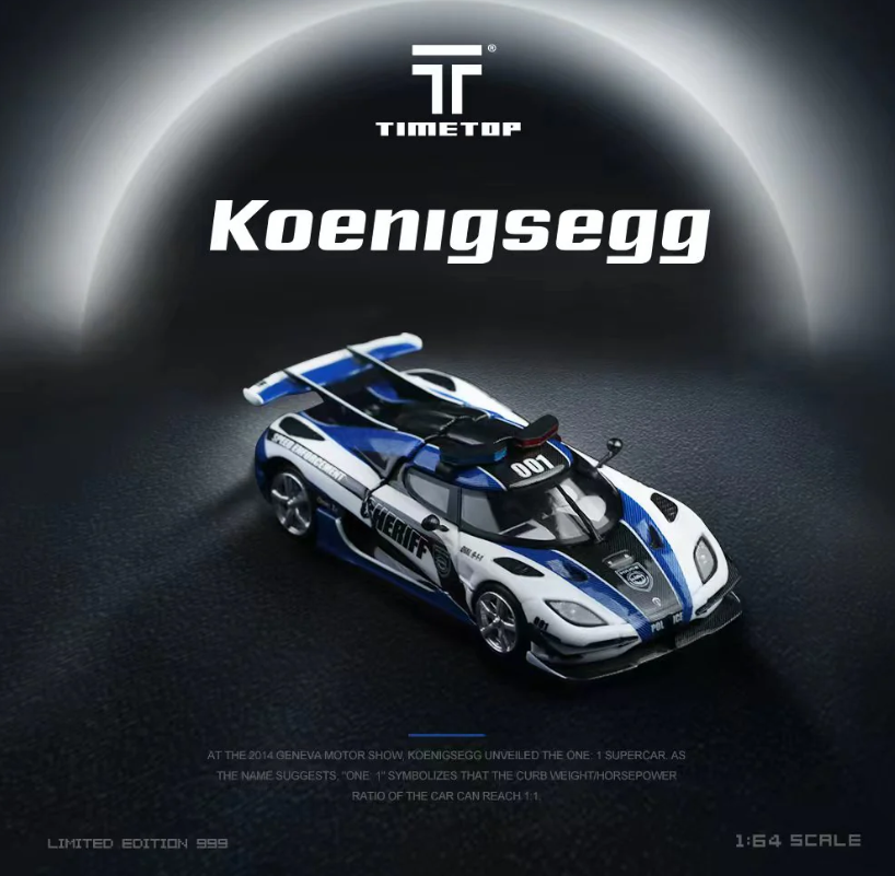 Time Top 1:64 Koenigsegg One:1 (POLICE)