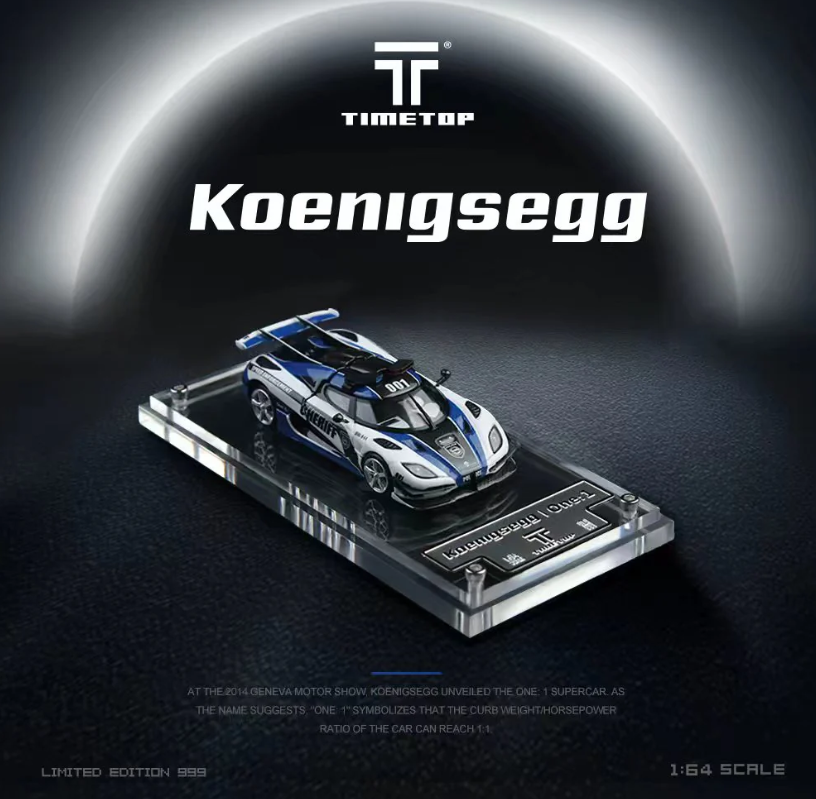 Time Top 1:64 Koenigsegg One:1 (POLICE)