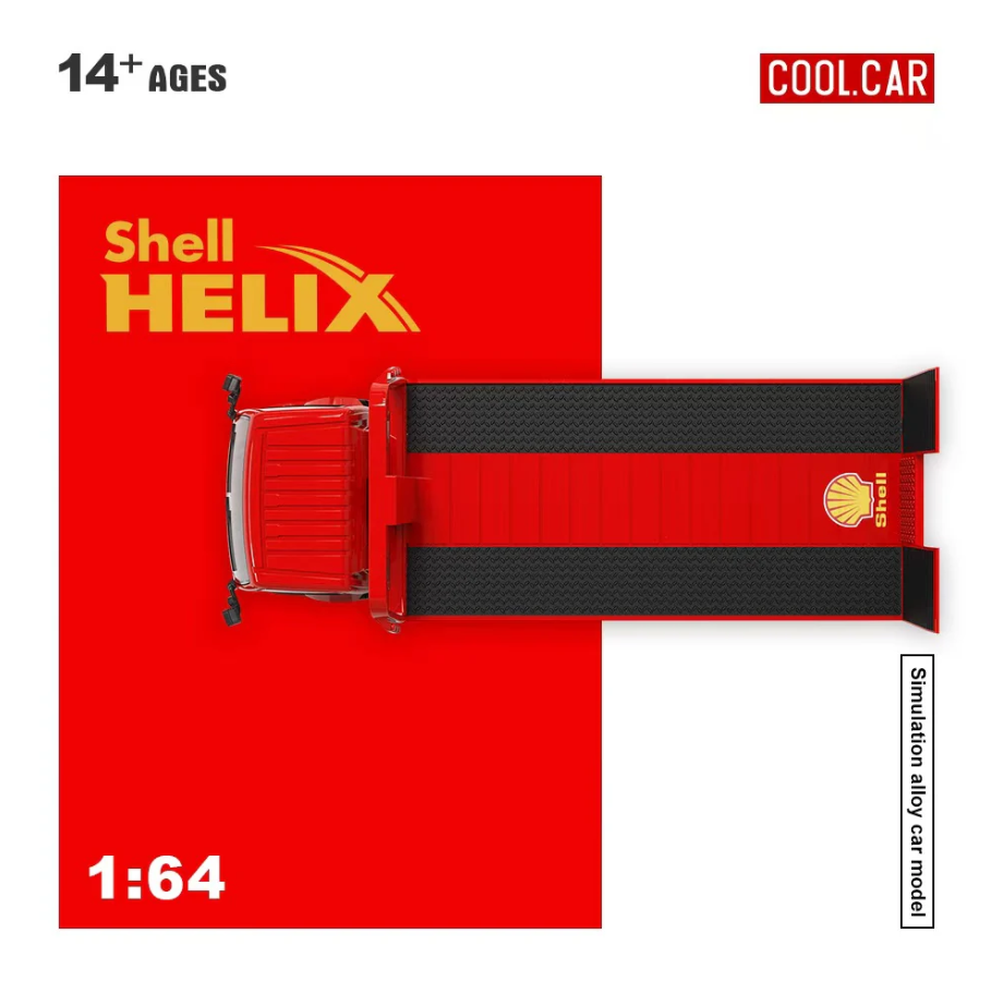PREORDER Cool Car 1:64 Hino H300 Transport Trailer (SHELL HELIX)