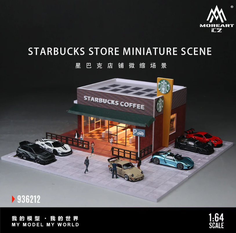 PREORDER MoreArt 1:64 Starbucks Store Miniature Scene