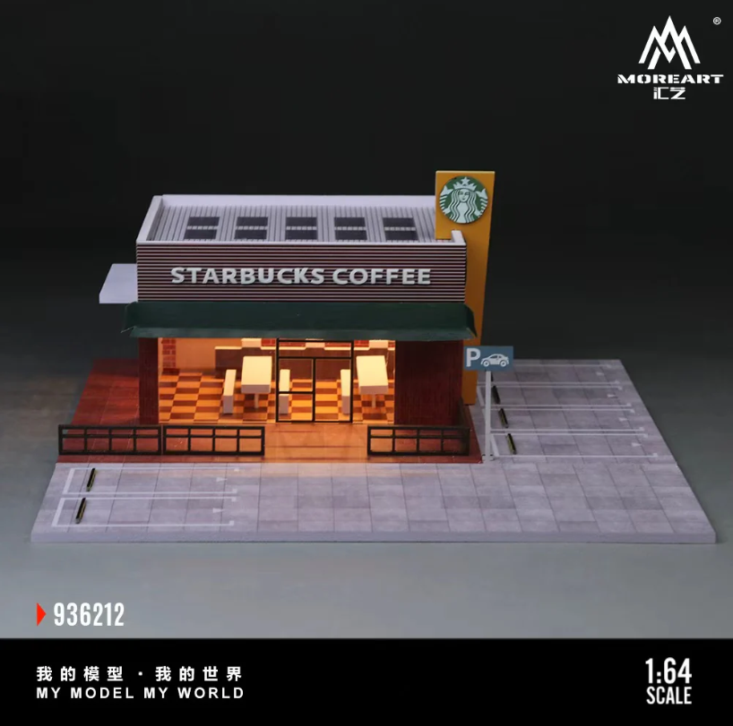 PREORDER MoreArt 1:64 Starbucks Store Miniature Scene