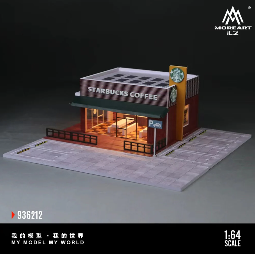PREORDER MoreArt 1:64 Starbucks Store Miniature Scene