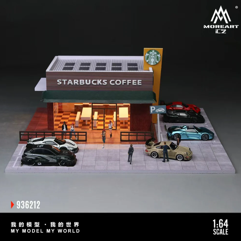 PREORDER MoreArt 1:64 Starbucks Store Miniature Scene