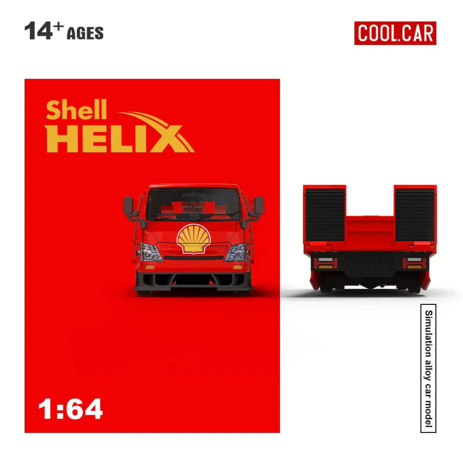 PREORDER Cool Car 1:64 Hino H300 Transport Trailer (SHELL HELIX)