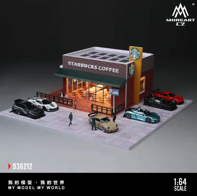 PREORDER MoreArt 1:64 Starbucks Store Miniature Scene