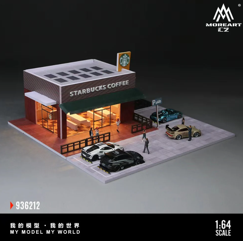 PREORDER MoreArt 1:64 Starbucks Store Miniature Scene