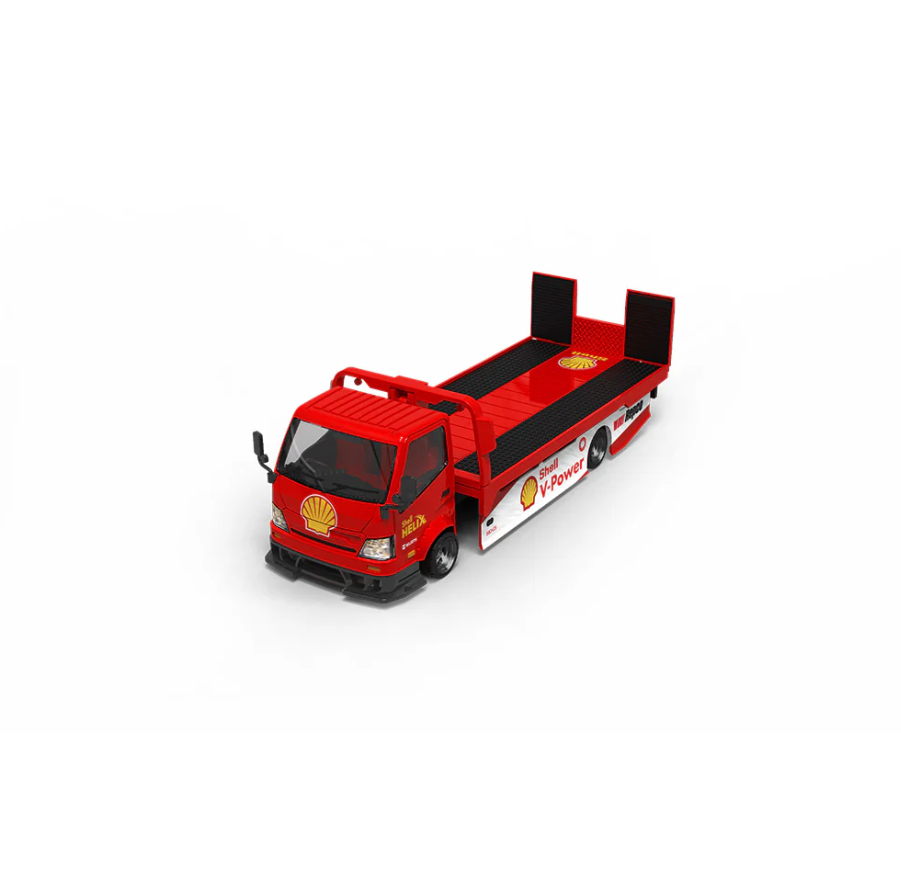 PREORDER Cool Car 1:64 Hino H300 Transport Trailer (SHELL HELIX)