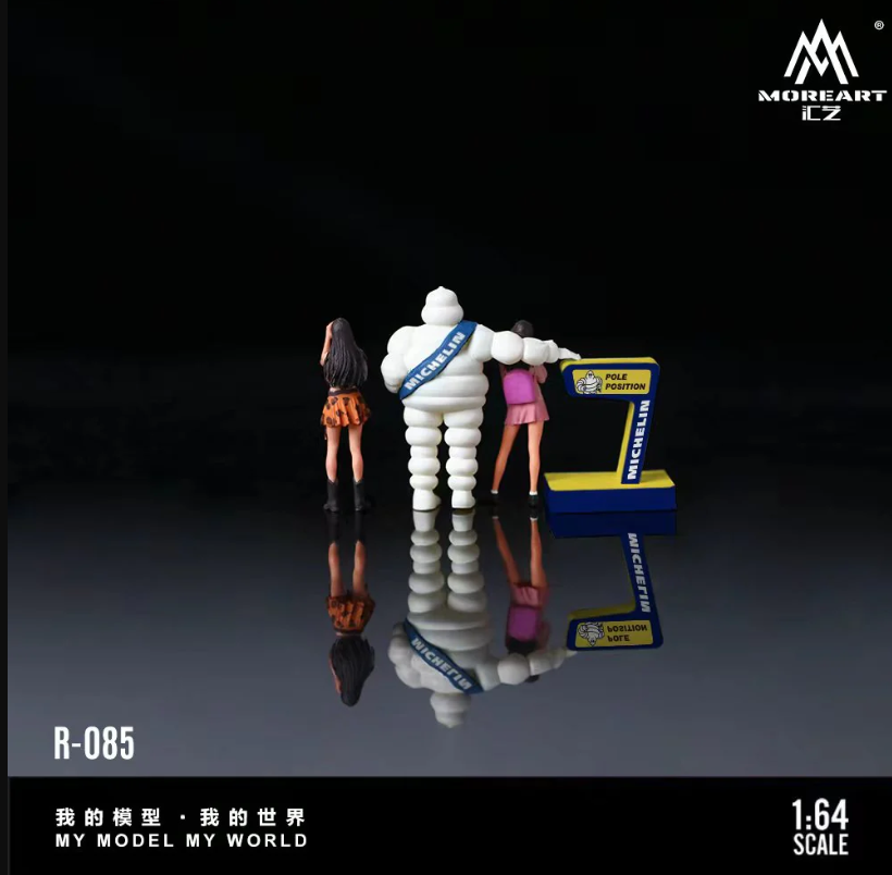 PREORDER MoreArt 1:64 Racing Track Beauty Photography Doll Set