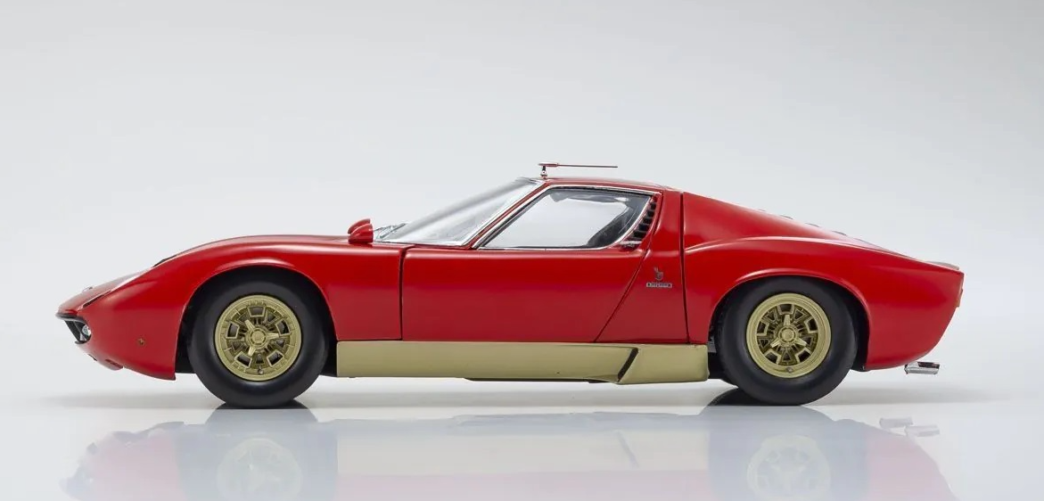 Kyosho 1:18 Lamborghini Miura P400S (Red / Gold)