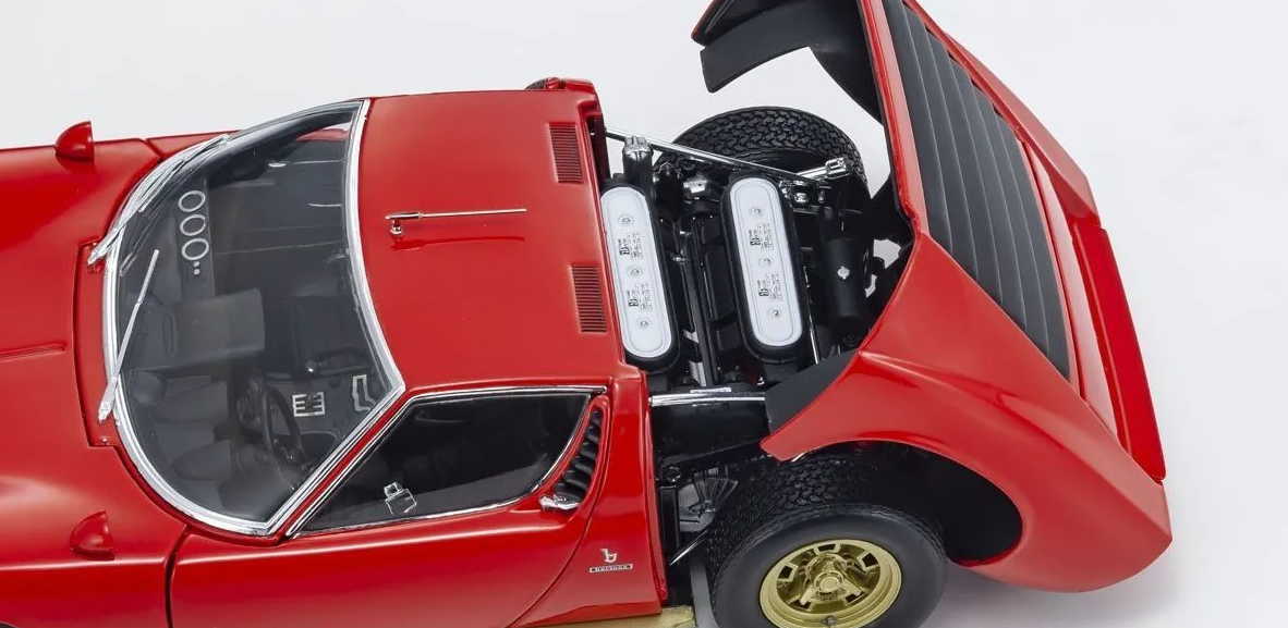 Kyosho 1:18 Lamborghini Miura P400S (Red / Gold)