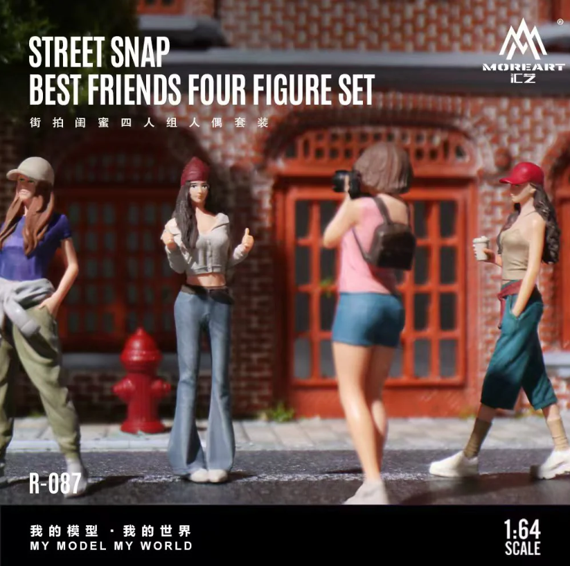 MoreArt 1:64 STREET SNAP BEST FRIENDS FOUR FIGURE SET