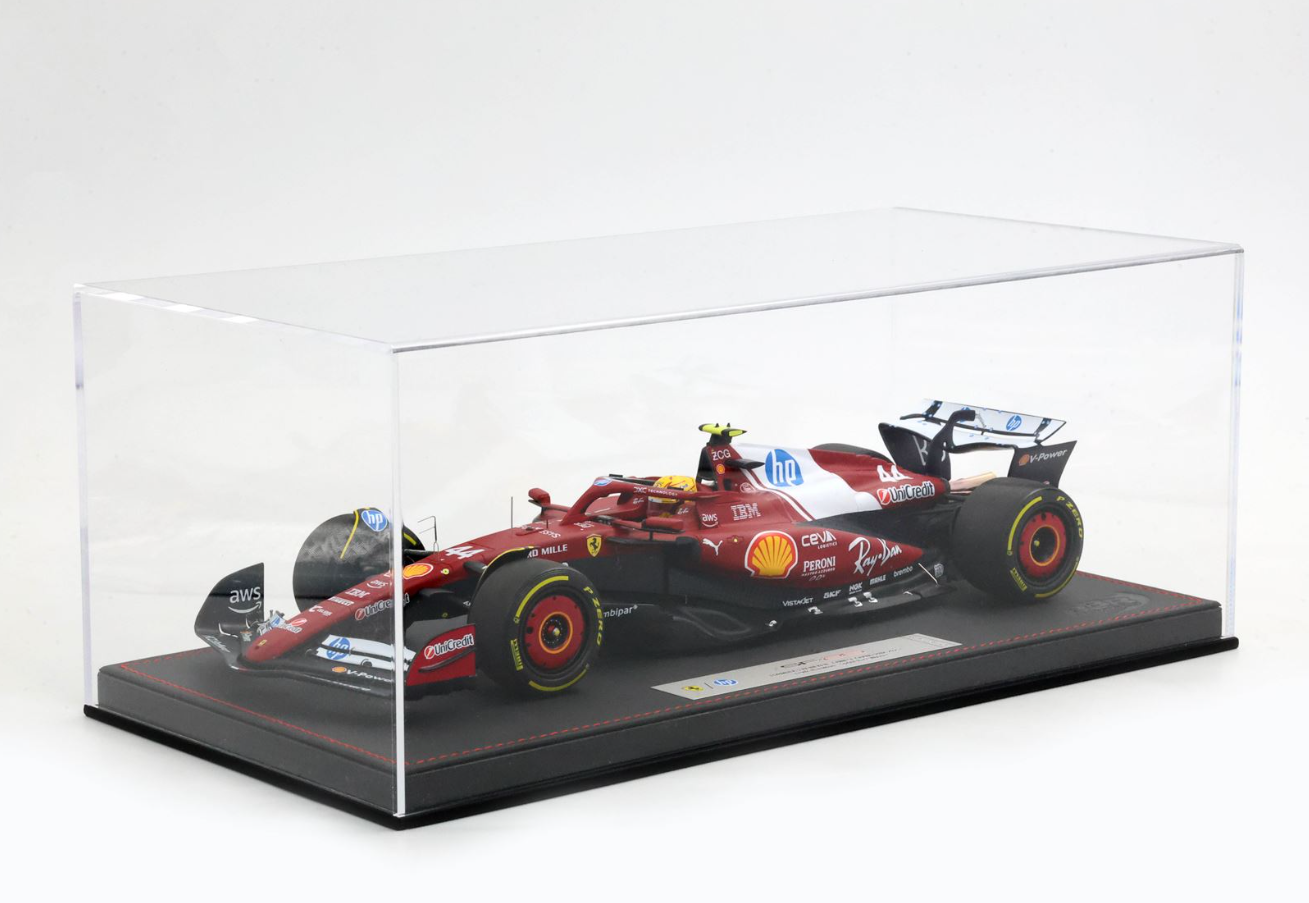 PREORDER BBR 1:18 Ferrari SF25 F1 China GP - WINNER HAMILTON - SPECIAL COFFRAIN