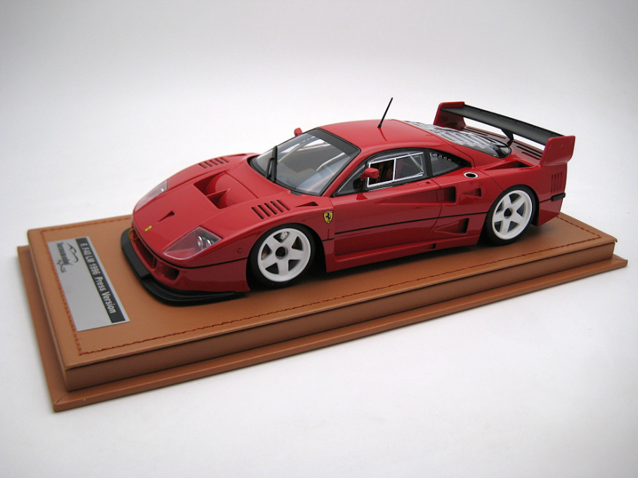 Tecnomodel 1:18 Ferrari F40 LM Press Version (Rosso Corsa/White Wheels)