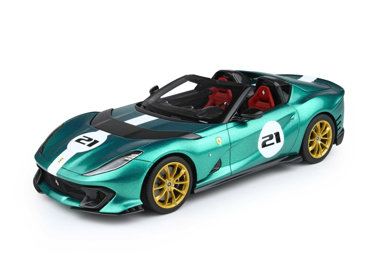 BBR 1:18 Ferrari 812 Competizione Aperta (Green Jewel)
