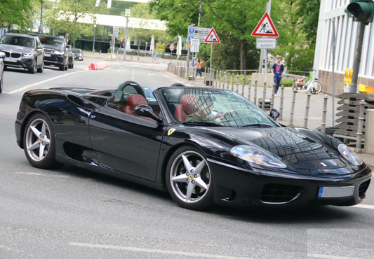 BBR 1:18 Ferrari 360 Modena Spider manual gear - Gloss Black - Bordeaux