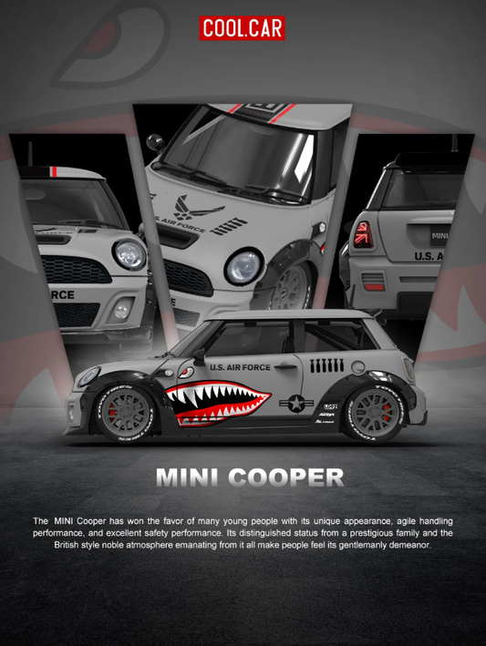 PREORDER Cool Car 1:64 Mini Cooper 'Shark Mouth'