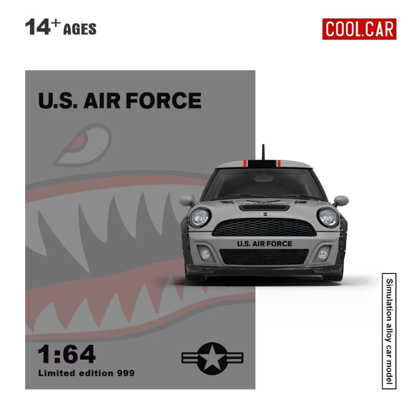 PREORDER Cool Car 1:64 Mini Cooper 'Shark Mouth'