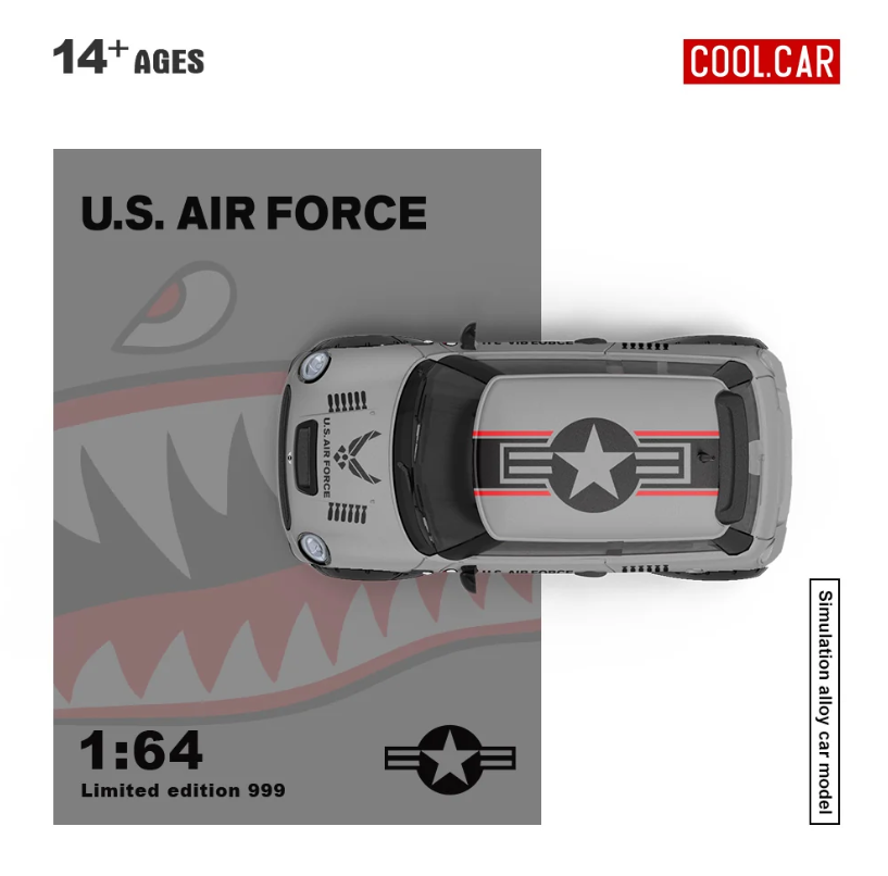 PREORDER Cool Car 1:64 Mini Cooper 'Shark Mouth'
