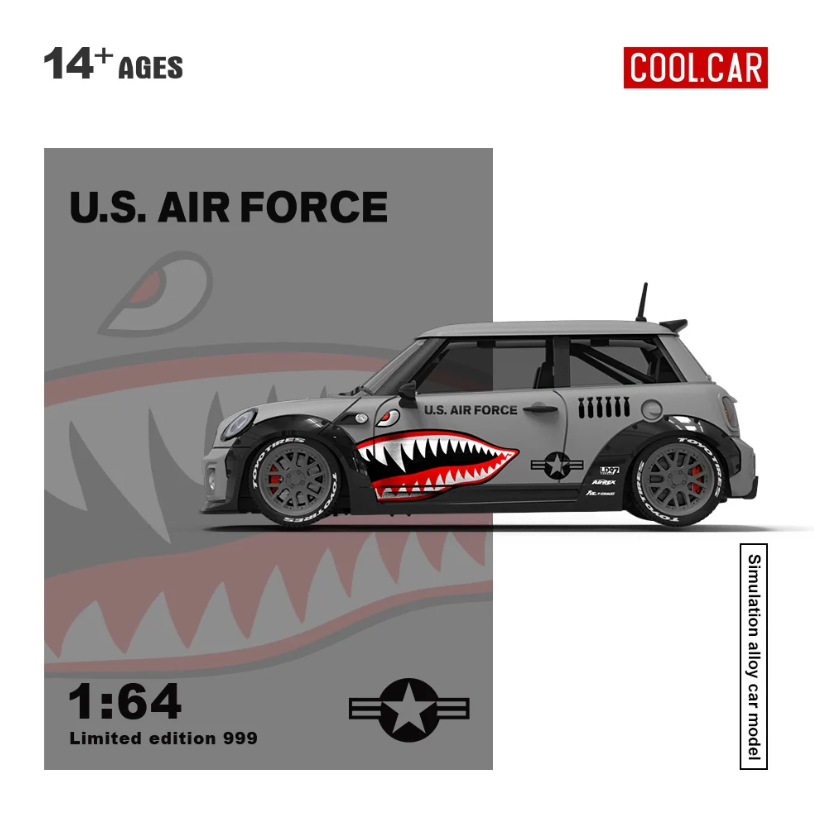 PREORDER Cool Car 1:64 Mini Cooper 'Shark Mouth'