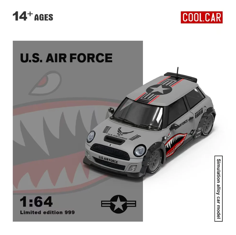 PREORDER Cool Car 1:64 Mini Cooper 'Shark Mouth'
