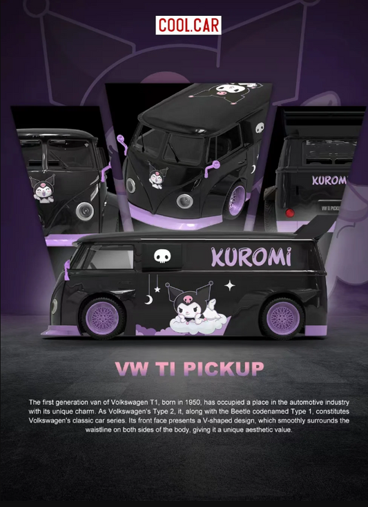 PREORDER Cool Car 1:64 Volkswagen T1 Pickup 'Kuromi'