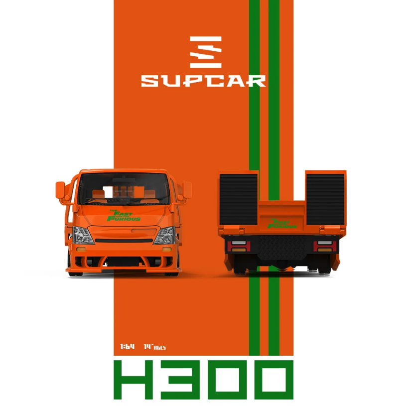 PREORDER SUPCAR 1:64 Hino H300 Transport Trailer Truck 'Fast & Furious'