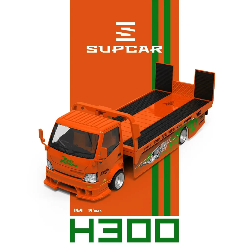 PREORDER SUPCAR 1:64 Hino H300 Transport Trailer Truck 'Fast & Furious'