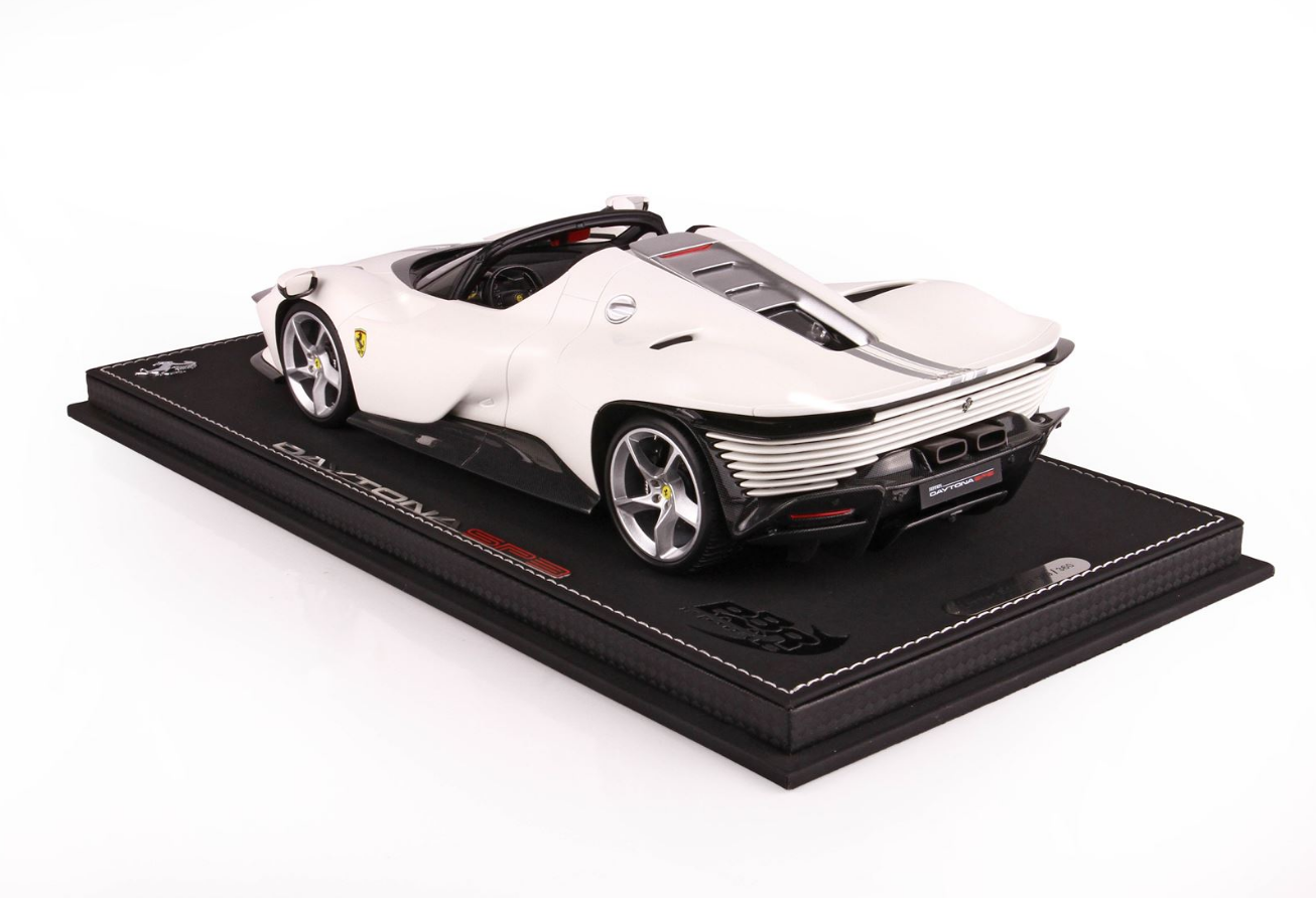 [PRE-ORDER] BBR 1:18 Ferrari SP3 Daytona 'Open Roof' - Matt metallic Italian white