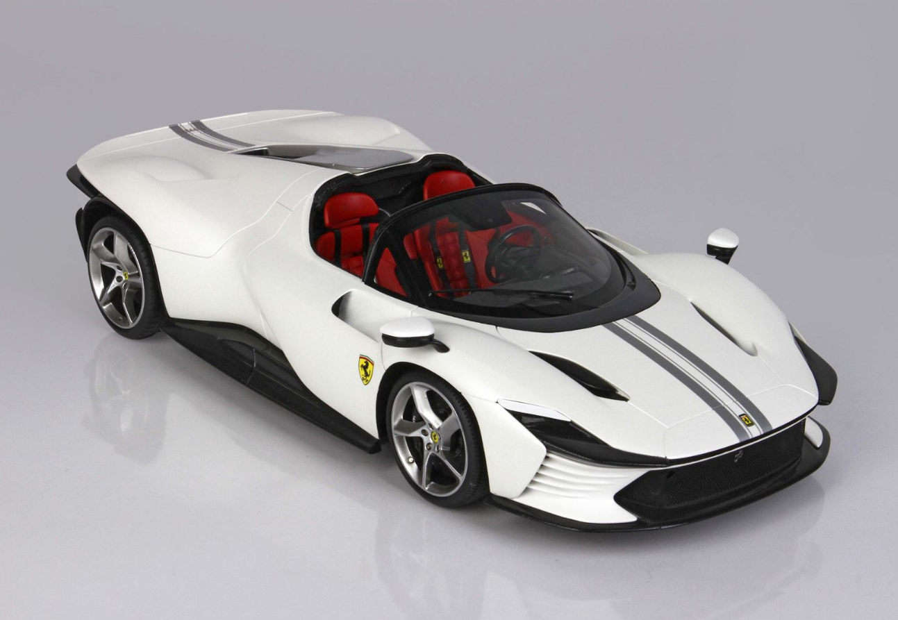 [PRE-ORDER] BBR 1:18 Ferrari SP3 Daytona 'Open Roof' - Matt metallic Italian white