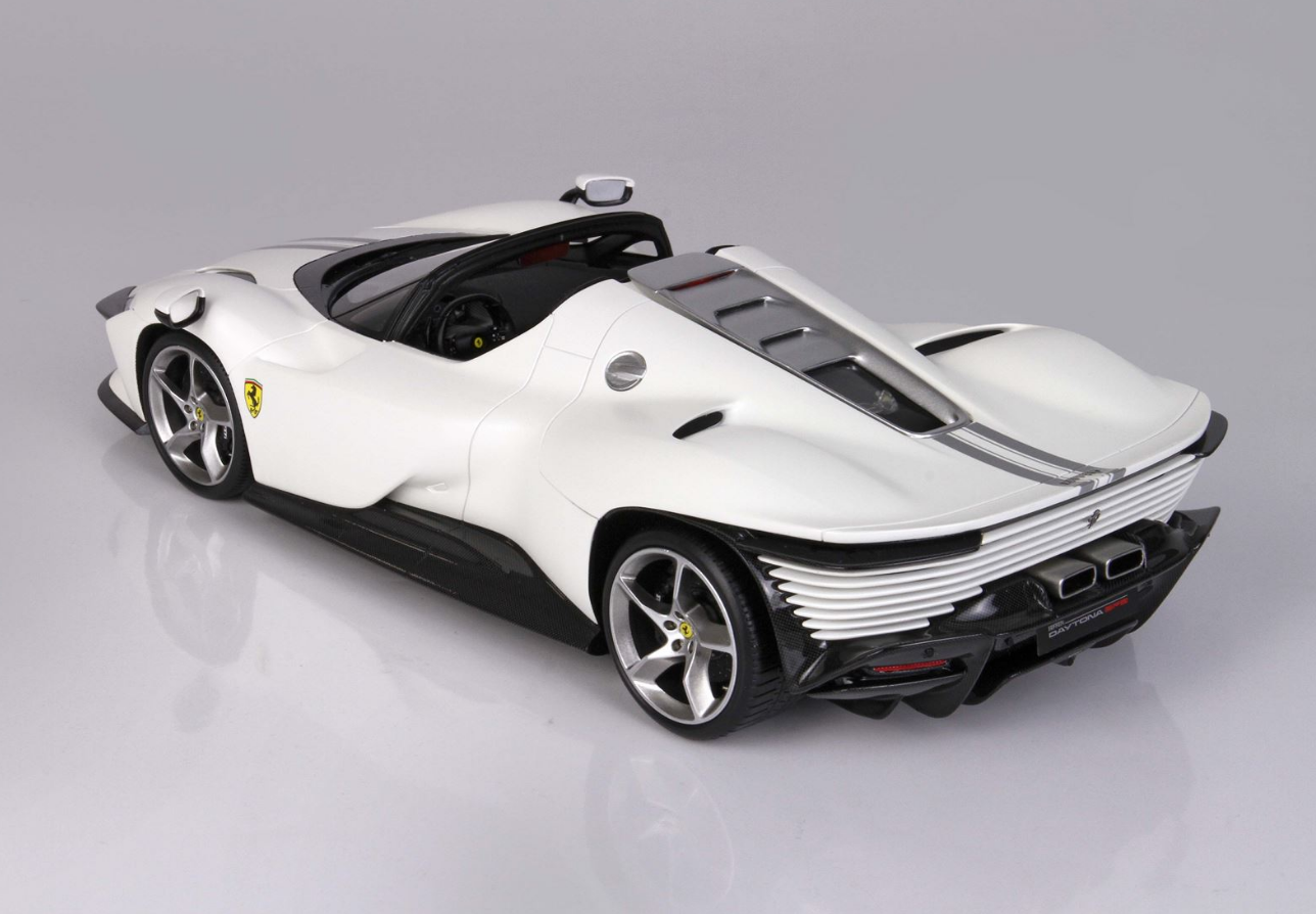 [PRE-ORDER] BBR 1:18 Ferrari SP3 Daytona 'Open Roof' - Matt metallic Italian white