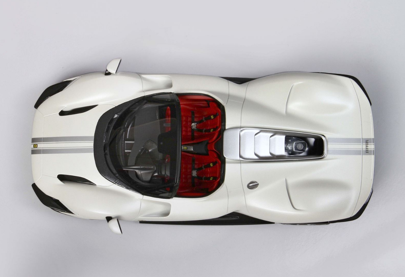[PRE-ORDER] BBR 1:18 Ferrari SP3 Daytona 'Open Roof' - Matt metallic Italian white