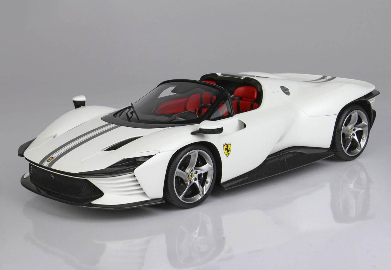 [PRE-ORDER] BBR 1:18 Ferrari SP3 Daytona 'Open Roof' - Matt metallic Italian white