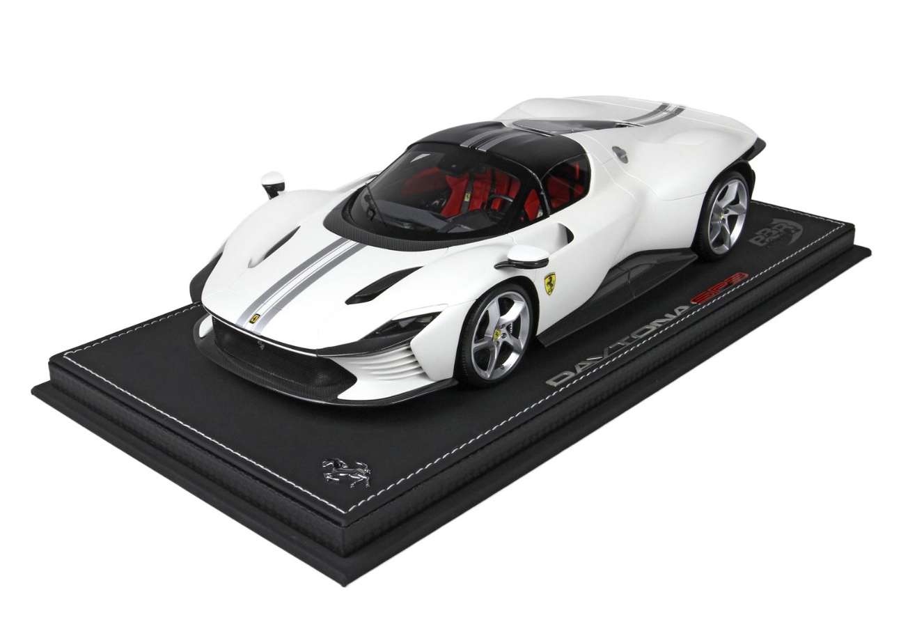 [PRE-ORDER] BBR 1:18 Ferrari SP3 Daytona 'Closed Roof' - Matt Metallic Italian White