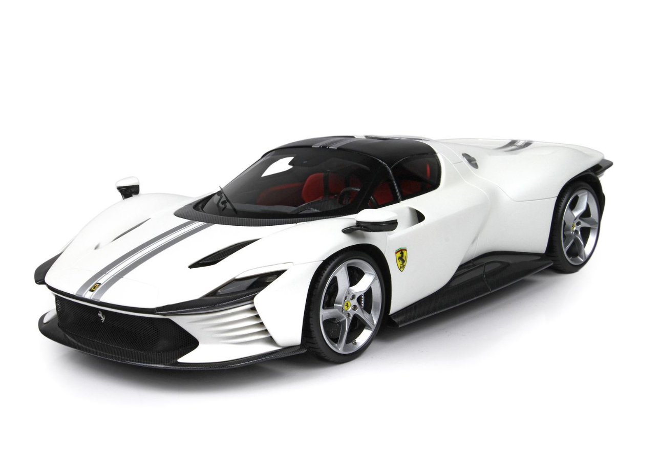 [PRE-ORDER] BBR 1:18 Ferrari SP3 Daytona 'Closed Roof' - Matt Metallic Italian White