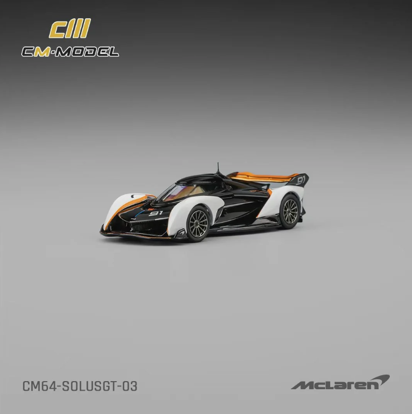 CM Model 1:64 McLaren Solus GT (White/Orange)