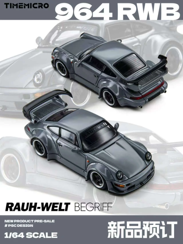 TimeMicro 1:64 RWB 964 Grey