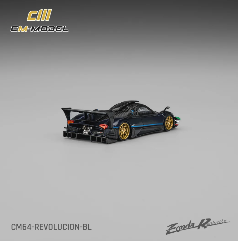 CM Model 1:64 Pagani Zonda Revolucion Metallic blue