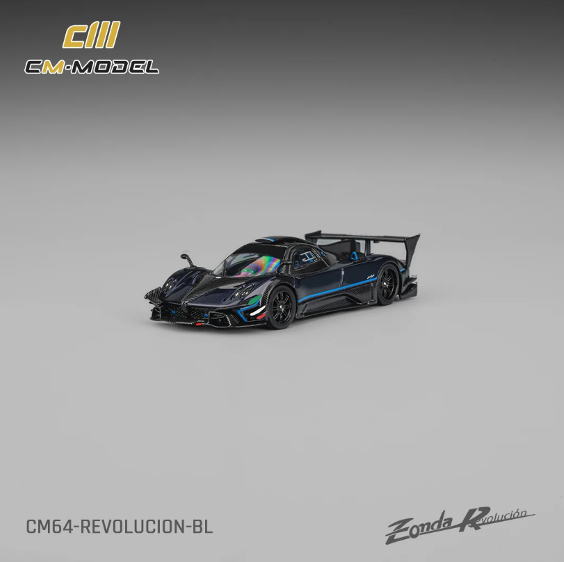 CM Model 1:64 Pagani Zonda Revolucion Metallic blue